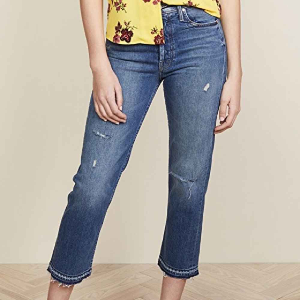 MOTHER Denim The Tomcat Undone Hem